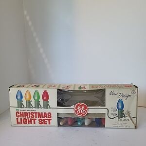 1960s GE Christmas Light Set -Bulbs Only